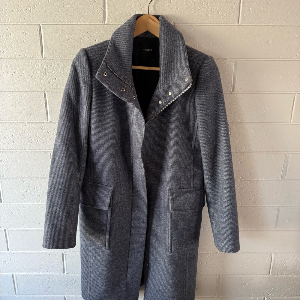 Theory Gray/blue Coat
